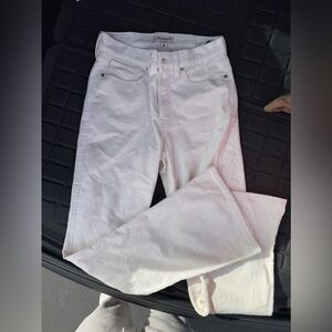 Lucky Brand Steve high rise Flare white pants